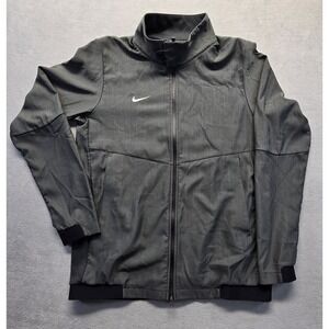 Nike Jacket Men's Medium Gray Dri Fit Lightweight Travel AH7765-060